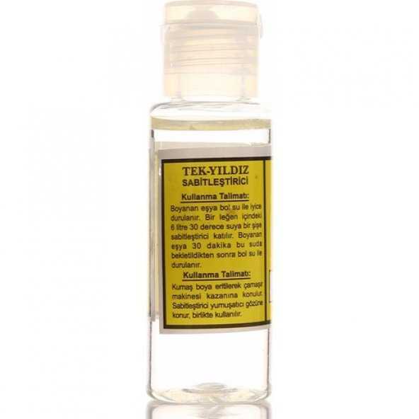 Tek Yıldız Kumaş Boyası Sabitleştirici (Fiske) 30 cc - 3