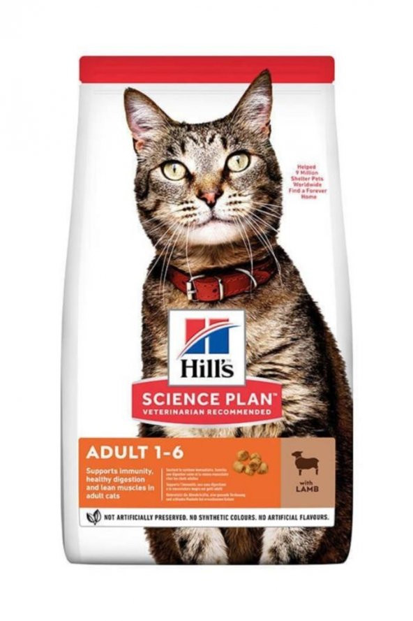 Hills Science Plan Hills Adult Kuzu Etli Yetişkin Kedi Maması 3 Kg