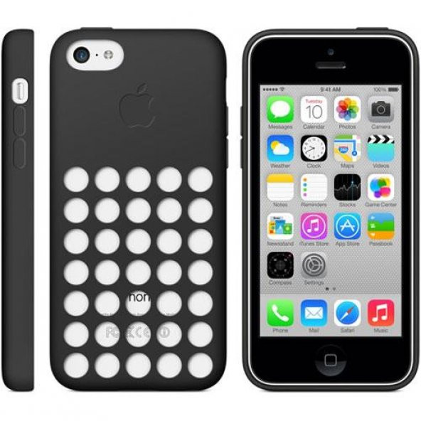 Apple iPhone 5C Kılıf Orjinal MF040ZM/A - Siyah Outlet