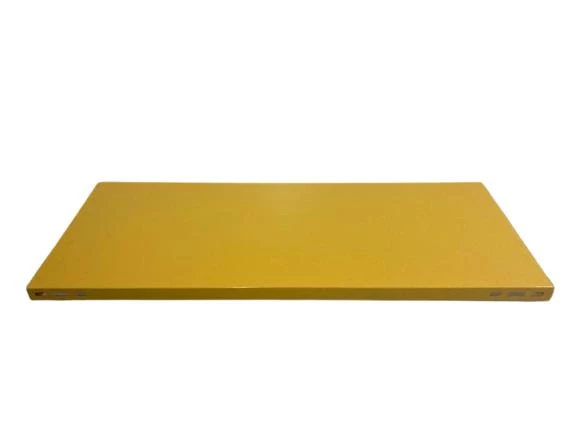 Renkli Çelik Raf Tablası  Sarı 1.00 mm 31x75