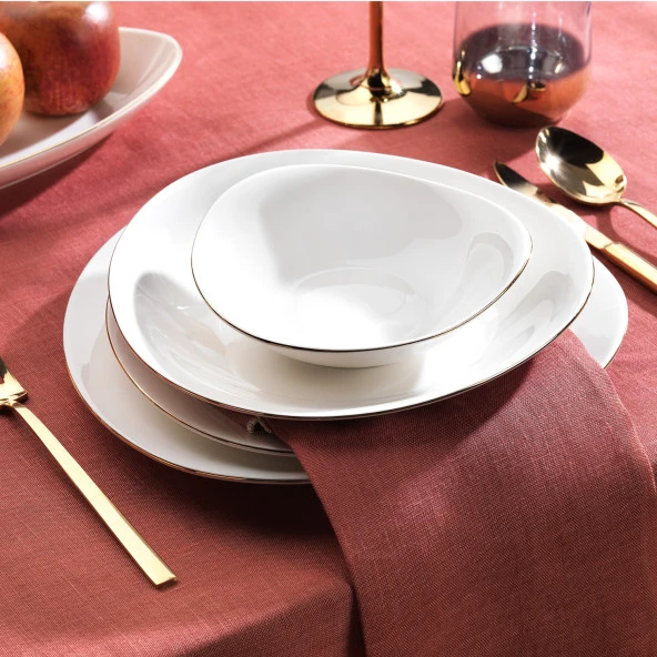 Schafer Dina Yemek Takımı 56 Parça-Altın - 3