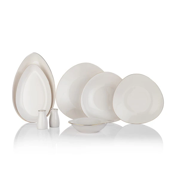 Schafer Dina Yemek Takımı 56 Parça-Altın - 6