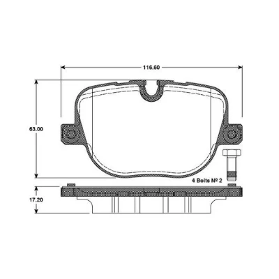 Land Rover Range Rover III 5.0 4x4 2009 2012 arası 0986TB3097 ARKA FREN BALATASI BOSCH
