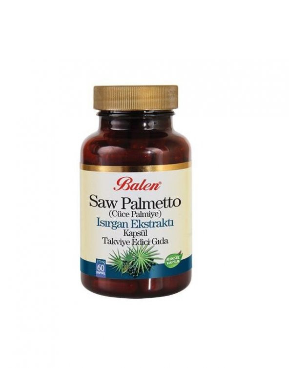 Balen Saw Palmetto (Cüce Palmiye) Isırgan Ekstraktı 375 mg 60 Kapsül