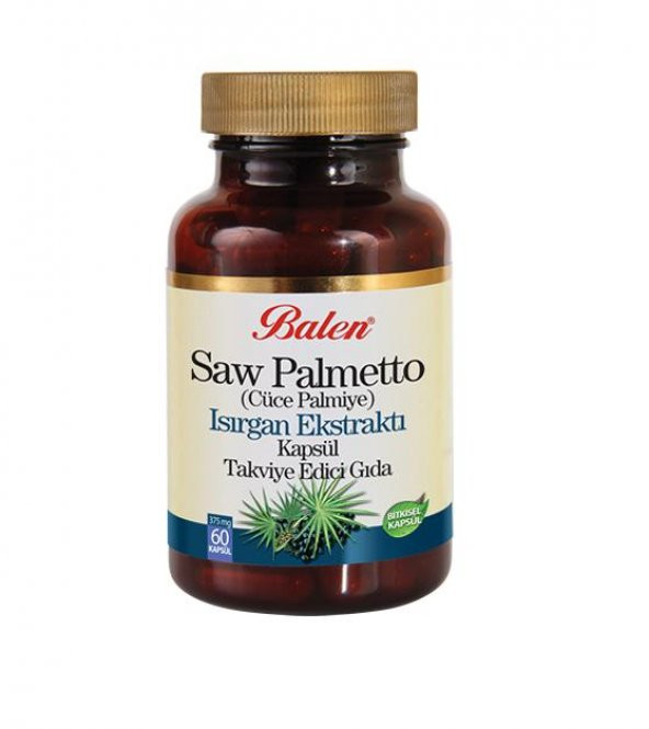 Balen Saw Palmetto (Cüce Palmiye) Isırgan Ekstraktı 375 mg 60 Kapsül - 2