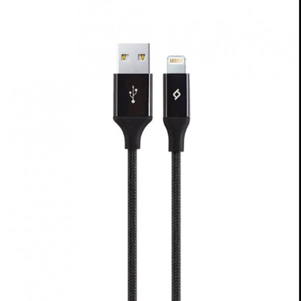 Ttec AlumiCable Lightning Kablo Siyah 1.2M - 2DK16S