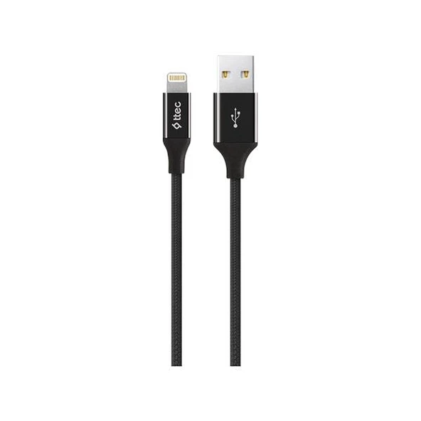 Ttec AlumiCable Lightning Kablo Siyah 1.2M - 2DK16S