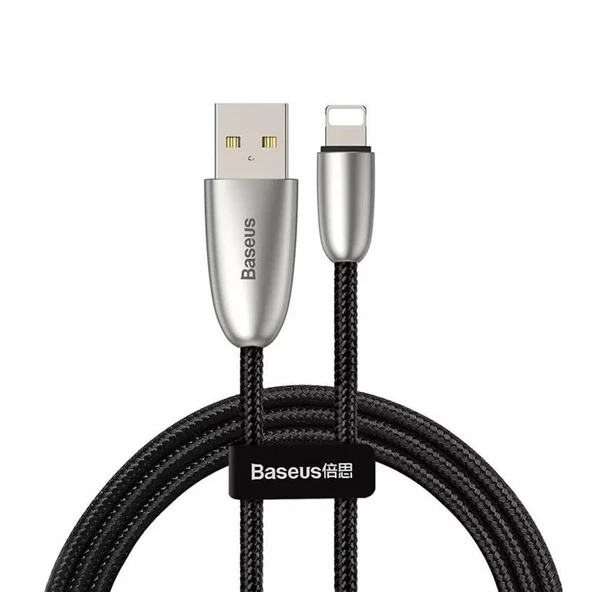 Baseus Torch 1.5A Lightning Şarj Kablosu Siyah 2M - CALHJ-B01 - 4