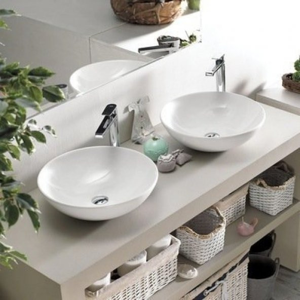 Turkuaz Cerastyle Zero Tezgah Üstü Çanak Lavabo 46 cm - 2