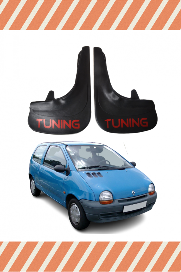 NOVDES RENAULT TWİNGO TUNİNG YAZILI 2Lİ TOZLUK ÇAMURLUK PAÇALIK - 1