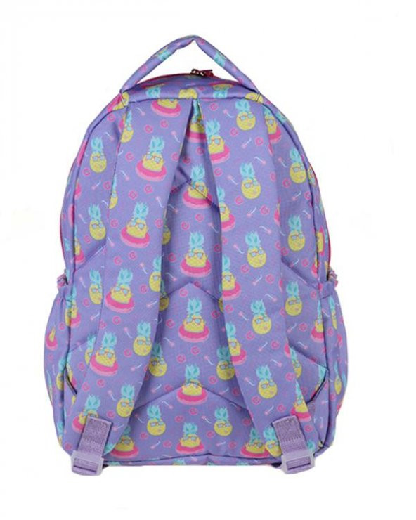 Kaukko Kids Love Ananas Sırt Çantası Rugan Hologram L5069 - 2