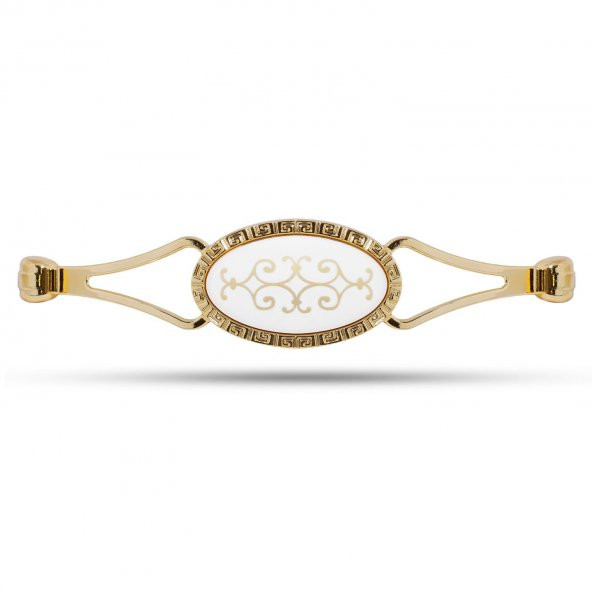 Seçil Çekmece Dolap Kapak Kulpu Kulbu 128 mm Gold Metal Kulp - 1