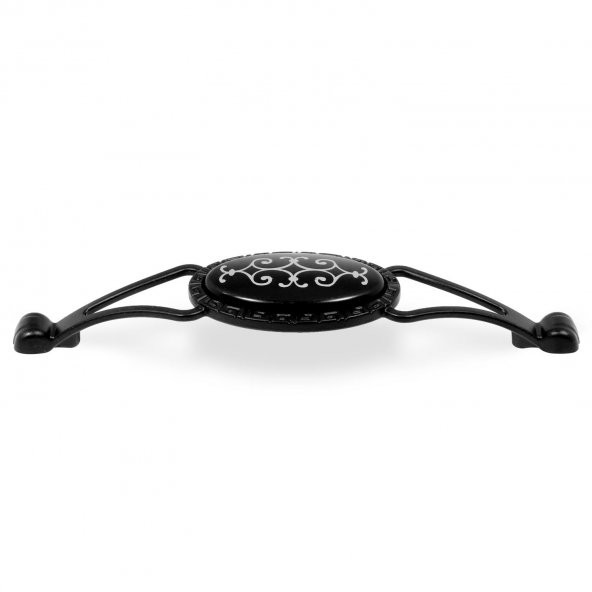Çekmece Dolap Kapak Kulpu Kulbu 128 mm Siyah Metal Kulp - 1