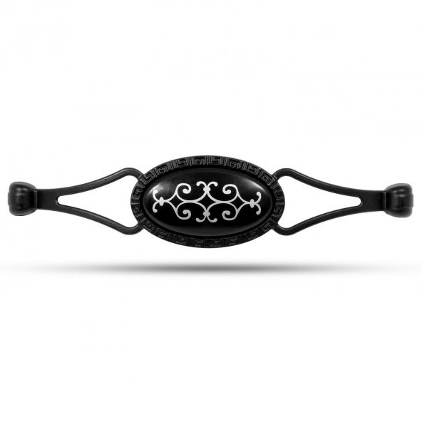 Çekmece Dolap Kapak Kulpu Kulbu 128 mm Siyah Metal Kulp - 3