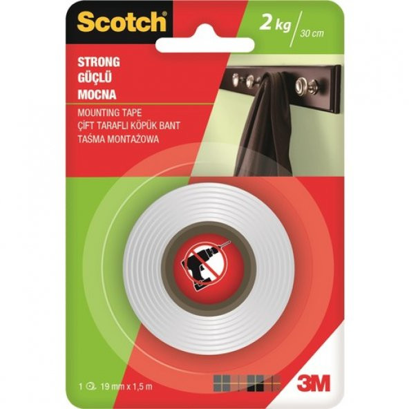 Scotch Güçlü Montaj Bandı 19 MM x 1,5 M 4001