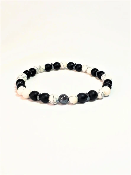 JTBB22017 Janti Bileklik Onyx, Havlit ve Hematit Doğaltaş Garantili ürün görseli 1