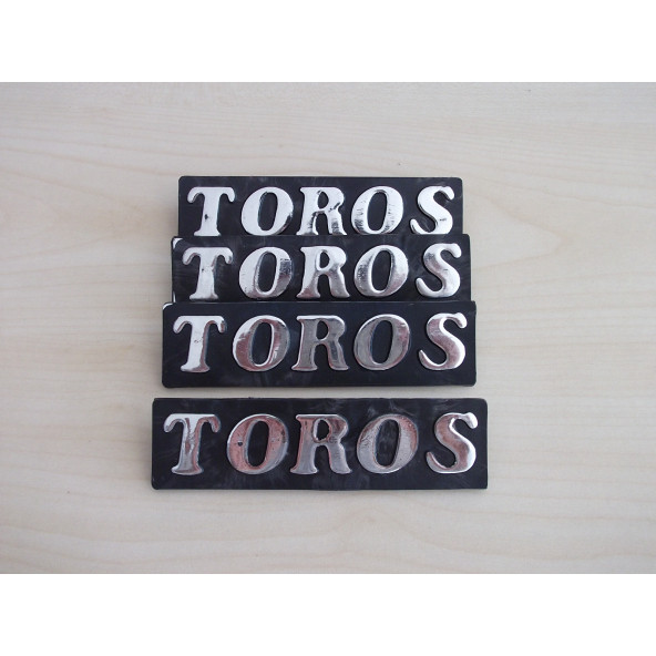 RENAULT TOROS BAGAJ YAZISI ORJİNAL KALİTE (TOROS ARMASI) TOROS YAZISI - TOROS LOGOSU - 2