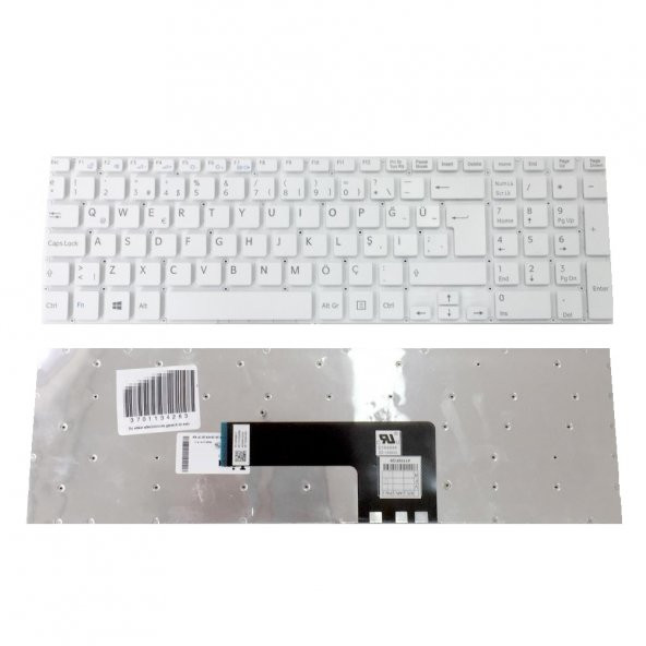 Sony , mp-12q26cu-920, 149241141TR Notebook Klavyesi (Beyaz TR)