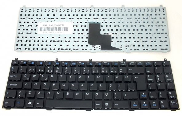 Exper A5B Casper W765S Haier T5k Notebook Klavyesi / Siyah - TR