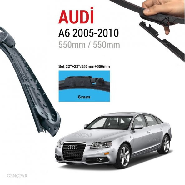 Audi A6 Silecek Takımı 2005-2010 ürün görseli 1