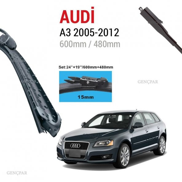 Audi A3 Silecek Takımı 2005-2012 ürün görseli 1