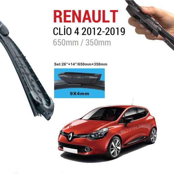 Renault Clio 4 Silecek Takımı 2012-2019 ürün görseli 1