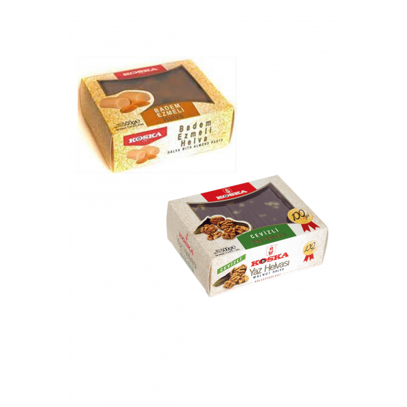 Koska Badem Ezmeli & Cevizli Helva 500 g. x 2 Adet - 1