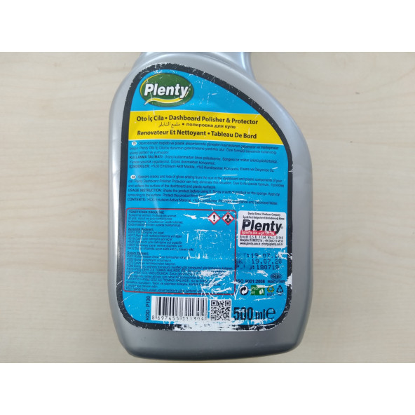 PLENTY TORPİDO PARLATICI SPREY 500ML, GÖĞÜS PARLATICI, TORPİDO CİLASI - 3