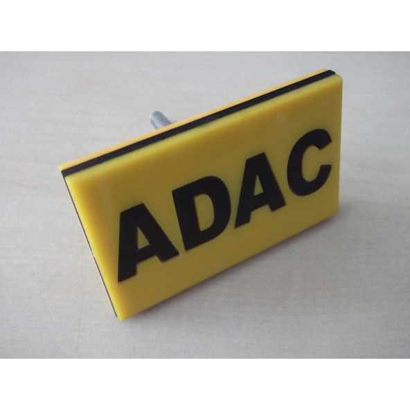 ADAC YAZILI VİDALI PANJUR ARMASI SARI 1.KALİTE (ADAC vidalı arma) R12 M131, M124 panjur arması ürün görseli