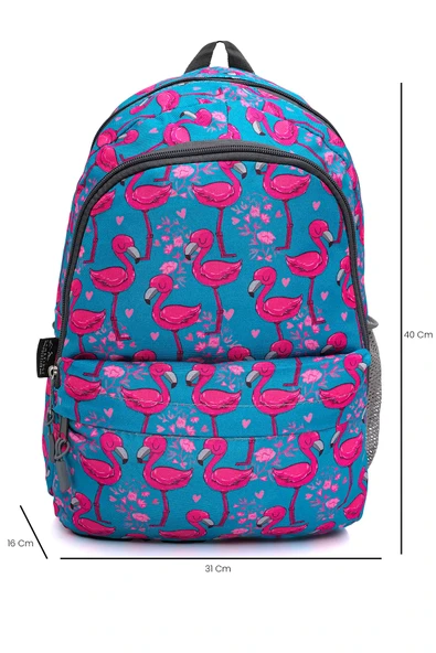 Cambridge Polo Club 3'lü Okul Çanta Seti PEMBE FLAMİNGO / PLCAN2079.318 - Resim 4