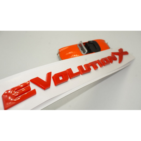 Mitsubishi Lancer Evolation X 3M 3D Bagaj Yazı Logo Amblem