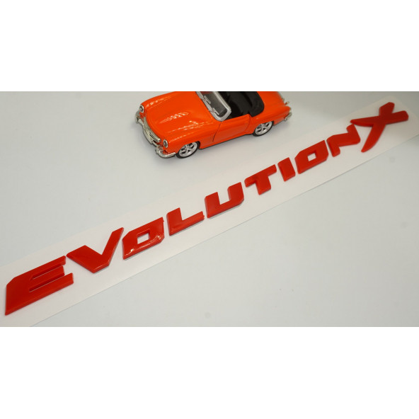 Mitsubishi Lancer Evolation X 3M 3D Bagaj Yazı Logo Amblem - 2