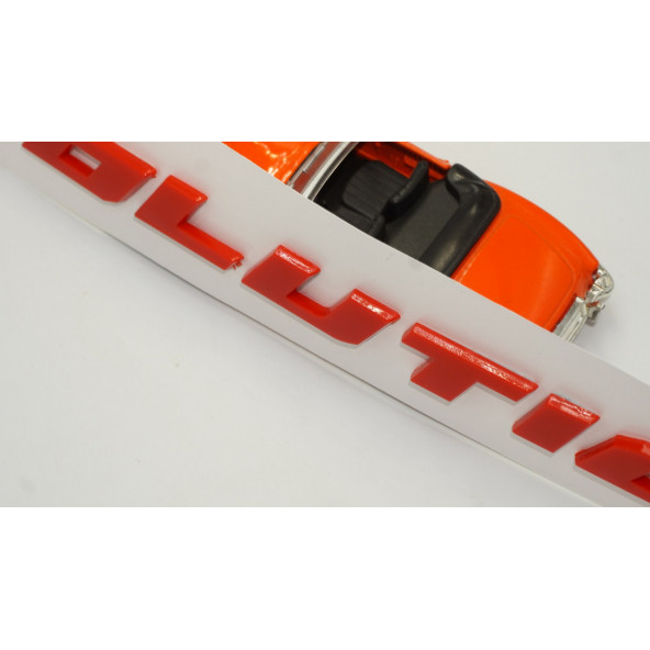 Mitsubishi Lancer Evolation X 3M 3D Bagaj Yazı Logo Amblem - 5