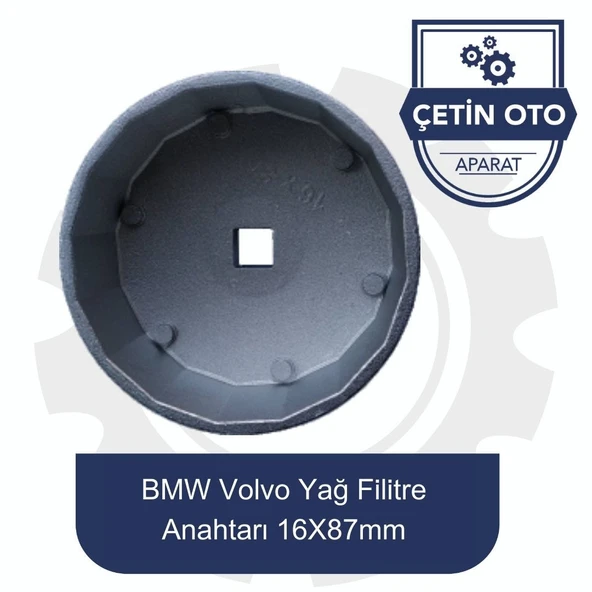bmw-volvo yağ filitre anahtarı 16x87mm
