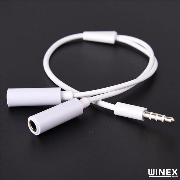 Winex 3.5mm to Double 3.5mm Dönüştürücü Adaptör - 3