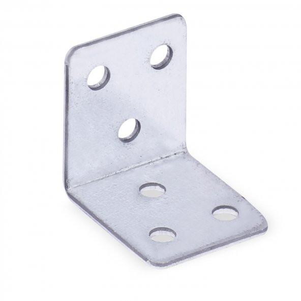 (25 ADET)Dolap Köşe Bağlantı Sabitleme L Demir Gönye 35x35x30 mm - 4