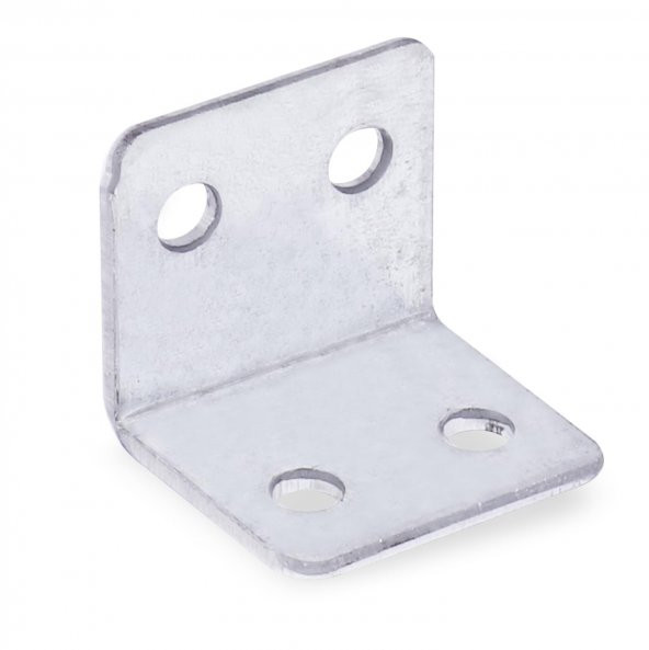 (5 ADET) Dolap Köşe Bağlantı Sabitleme L Demir Gönye 25x25x30 mm - 4