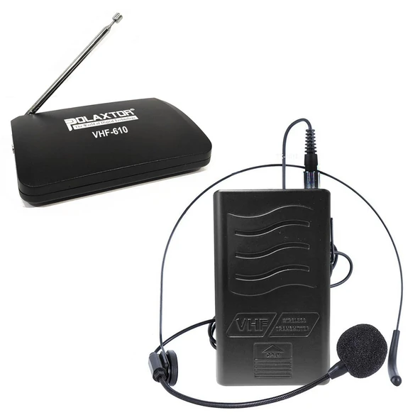 Polaxtor Kablosuz Yaka Mikrofonu Ve Headset Vhf-610 - 2