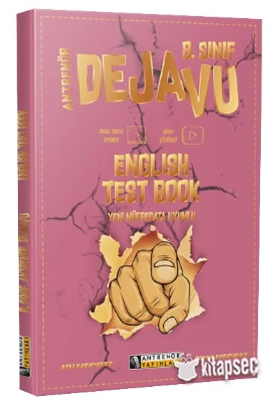LGS 8. Sınıf English Test Book Dejavu Soru Bankası Antrenör Yayınları