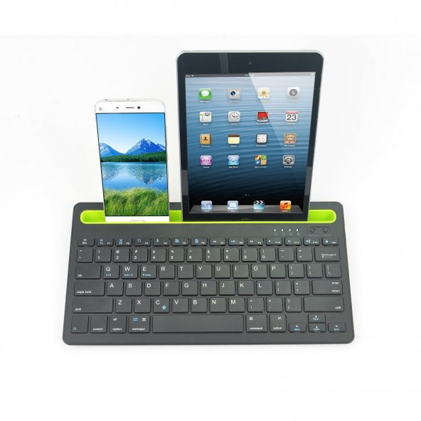 HİQONİC Bluetooth 5.0 Standlı Türkçe Q Klavye Telefon Tablet Televizyon Uyumlu Keyboard - 2