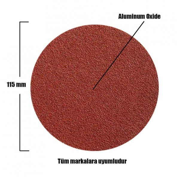 20 Adet (Karma Paket) Cırt Zımpara 115 mm Spiral Avuç Taşlama - 4