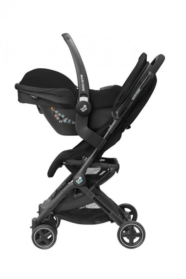 Maxi-Cosi Lara2 Ultra Kompakt Otomatik Katlanan Kabin Boy Seyahat Sistem Olabilen Bebek Arabası Essential Black - 9