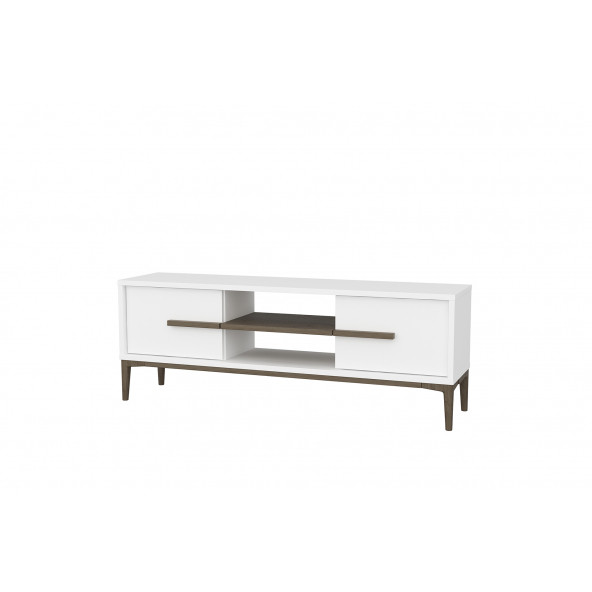 EVDEKİMODA ESLEM 120 TV ÜNİTESİ (BEYAZ-CEVİZ) - 5