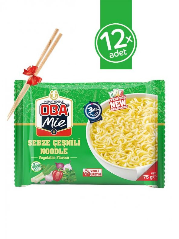 Oba mie Sebzeli Noodle 12li - 2