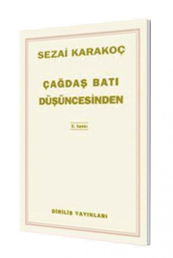 Çağdaş Batı Düşüncesinden Çeviriler Sezai Karakoç Diriliş Yayınları