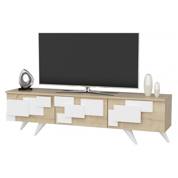 EVDEKİMODA 3D TV ÜNİTESİ (SAFİR-BEYAZ) - 4