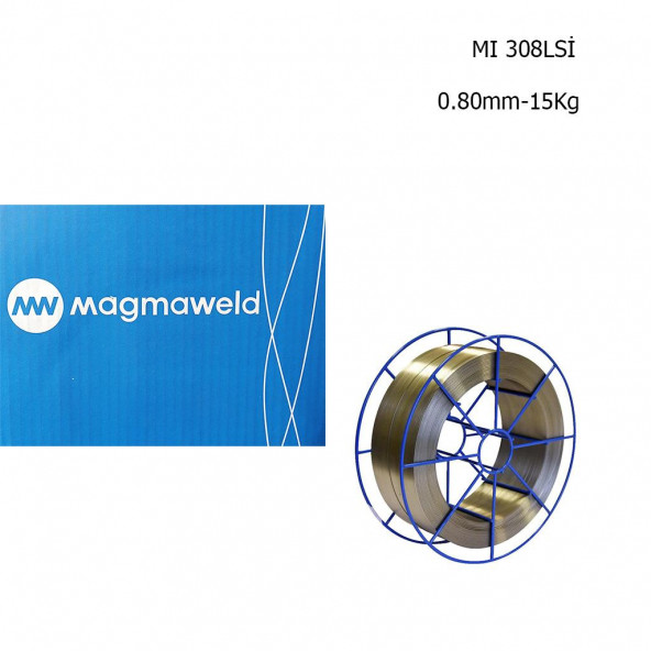 Magmaweld MI 308LSİ 0.8mm Paslanmaz Çelik Gazaltı Kaynak Teli 15Kg-23002BJAM2