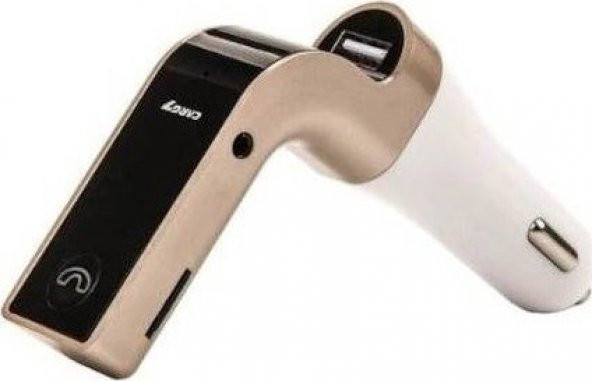 Ateştech Car-g7 Bluetooth Araç Fm Transmitter Usb Girişli Gold