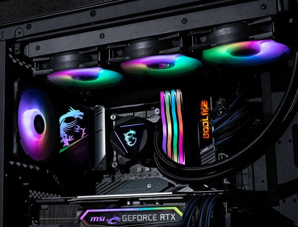 MSI Mag Coreliquid 360R V2 Argb 360 MM İşlemci Sıvı Soğutucu - 2