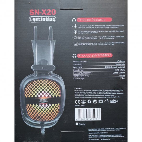 Sonia SN-X20 Stereo Oyuncu Kulaklığı - 3